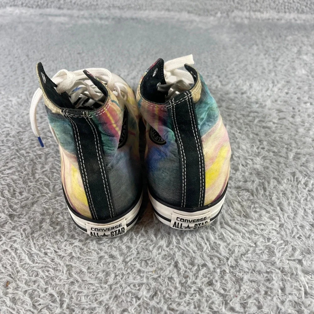 Converse All Star Chuck Taylor High Top Sneakers Tie Dye Rainbow Print 6